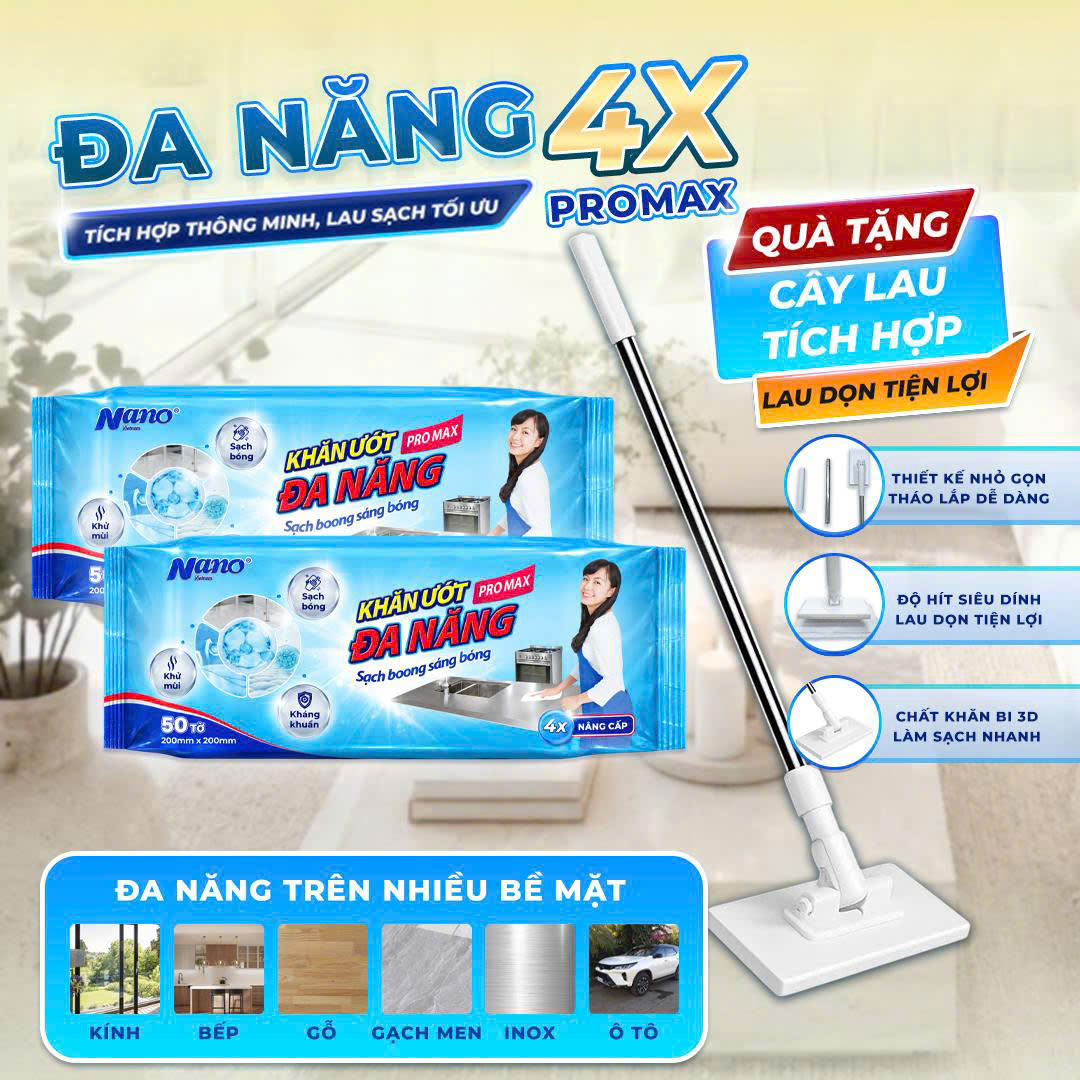 Khăn ướt đa năng Promax 4X